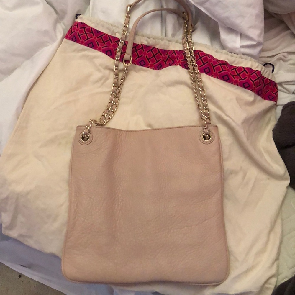 Leather Chained Tory Burch Shoulder Bag - Picture 3 of 8
